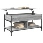 vidaXL Mesa de centro madera ingeniería metal gris Sonoma 100x50x50 cm vidaXL Mesa de centro madera ingeniería metal gris Sonoma 100x50x50 cm