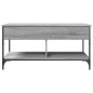 vidaXL Mesa de centro madera ingeniería metal gris Sonoma 100x50x50 cm vidaXL Mesa de centro madera ingeniería metal gris Sonoma 100x50x50 cm