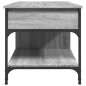 vidaXL Mesa de centro madera ingeniería metal gris Sonoma 100x50x50 cm vidaXL Mesa de centro madera ingeniería metal gris Sonoma 100x50x50 cm