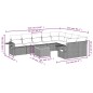 vidaXL Set de sofás de jardín 10 pzas cojines ratán sintético negro vidaXL Set de sofás de jardín 10 pzas cojines ratán sintético negro