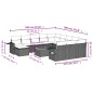 vidaXL Set sofás de jardín con cojines 13 piezas ratán sintético gris vidaXL Set sofás de jardín con cojines 13 piezas ratán sintético gris