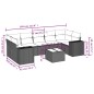 vidaXL Set de sofás de jardín 8 pzas y cojines ratán sintético gris vidaXL Set de sofás de jardín 8 pzas y cojines ratán sintético gris
