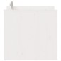 vidaXL Sofá de jardín madera maciza de pino blanco 79x60x62 cm