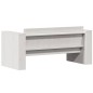 vidaXL Sofá de jardín 2 plazas madera maciza pino blanco 134x60x62 cm