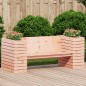 vidaXL Banco con jardineras madera maciza Douglas 167,5x60x65 cm vidaXL Banco con jardineras madera maciza Douglas 167,5x60x65 cm
