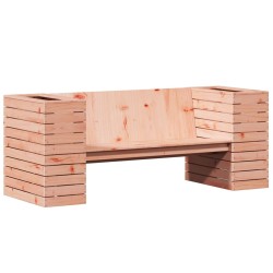 vidaXL Banco con jardineras madera maciza Douglas 167,5x60x65 cm