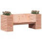 vidaXL Banco con jardineras madera maciza Douglas 167,5x60x65 cm vidaXL Banco con jardineras madera maciza Douglas 167,5x60x65 cm