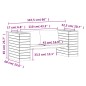 vidaXL Banco con jardineras madera maciza Douglas 167,5x60x65 cm vidaXL Banco con jardineras madera maciza Douglas 167,5x60x65 cm