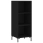 vidaXL Aparador de madera contrachapada negro 34,5x34x180 cm vidaXL Aparador de madera contrachapada negro 34,5x34x180 cm