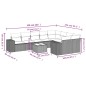 vidaXL Set de sofás de jardín 10 pzas cojines ratán sintético negro vidaXL Set de sofás de jardín 10 pzas cojines ratán sintético negro
