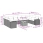 vidaXL Set de sofás de jardín 11 pzas y cojines ratán sintético negro vidaXL Set de sofás de jardín 11 pzas y cojines ratán sintético negro