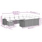 vidaXL Set de sofás de jardín 11pzas con cojines ratán sintético beige vidaXL Set de sofás de jardín 11pzas con cojines ratán sintético beige