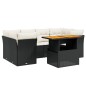 vidaXL Set de comedor de jardín 7 pzas y cojines ratán sintético negro vidaXL Set de comedor de jardín 7 pzas y cojines ratán sintético negro