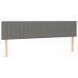 vidaXL Cama box spring colchón y luces LED tela gris oscuro 160x200 cm vidaXL Cama box spring colchón y luces LED tela gris oscuro 160x200 cm