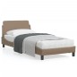 vidaXL Estructura de cama cabecero cuero sintético capuchino 80x200cm vidaXL Estructura de cama cabecero cuero sintético capuchino 80x200cm