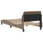 vidaXL Estructura de cama cabecero cuero sintético capuchino 80x200cm vidaXL Estructura de cama cabecero cuero sintético capuchino 80x200cm