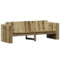 vidaXL Sofá de jardín de 3 plazas madera pino impregnada 189x60x62 cm vidaXL Sofá de jardín de 3 plazas madera pino impregnada 189x60x62 cm