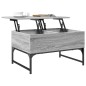 vidaXL Mesa de centro madera ingeniería metal gris Sonoma 70x50x40 cm vidaXL Mesa de centro madera ingeniería metal gris Sonoma 70x50x40 cm