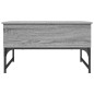 vidaXL Mesa de centro madera ingeniería metal gris Sonoma 70x50x40 cm vidaXL Mesa de centro madera ingeniería metal gris Sonoma 70x50x40 cm