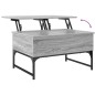 vidaXL Mesa de centro madera ingeniería metal gris Sonoma 70x50x40 cm vidaXL Mesa de centro madera ingeniería metal gris Sonoma 70x50x40 cm