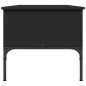 vidaXL Mesa de centro madera de ingeniería y metal negro 100x50x45 cm vidaXL Mesa de centro madera de ingeniería y metal negro 100x50x45 cm