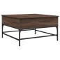 vidaXL Mesa de centro madera de ingeniería marrón roble 80x80x45 cm vidaXL Mesa de centro madera de ingeniería marrón roble 80x80x45 cm
