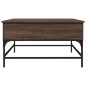 vidaXL Mesa de centro madera de ingeniería marrón roble 80x80x45 cm vidaXL Mesa de centro madera de ingeniería marrón roble 80x80x45 cm