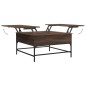 vidaXL Mesa de centro madera de ingeniería marrón roble 80x80x45 cm vidaXL Mesa de centro madera de ingeniería marrón roble 80x80x45 cm