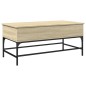 vidaXL Mesa de centro madera ingeniería metal roble Sonoma 100x50x45cm vidaXL Mesa de centro madera ingeniería metal roble Sonoma 100x50x45cm