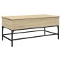 vidaXL Mesa de centro madera ingeniería metal roble Sonoma 100x50x45cm vidaXL Mesa de centro madera ingeniería metal roble Sonoma 100x50x45cm