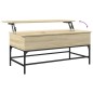 vidaXL Mesa de centro madera ingeniería metal roble Sonoma 100x50x45cm vidaXL Mesa de centro madera ingeniería metal roble Sonoma 100x50x45cm