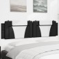 vidaXL Cabecero de cama acolchado cuero sintético negro blanco 200 cm vidaXL Cabecero de cama acolchado cuero sintético negro blanco 200 cm