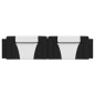 vidaXL Cabecero de cama acolchado cuero sintético negro blanco 200 cm vidaXL Cabecero de cama acolchado cuero sintético negro blanco 200 cm