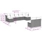 vidaXL Set de sofás de jardín 9 pzas con cojines ratán sintético beige vidaXL Set de sofás de jardín 9 pzas con cojines ratán sintético beige