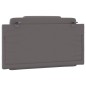 vidaXL Cabecero de cama acolchado cuero sintético gris 100 cm vidaXL Cabecero de cama acolchado cuero sintético gris 100 cm