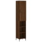 vidaXL Aparador alto madera contrachapada roble marrón 34,5x34x180 cm vidaXL Aparador alto madera contrachapada roble marrón 34,5x34x180 cm