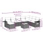 vidaXL Set de muebles de jardín 9 pzas y cojines ratán sintético gris vidaXL Set de muebles de jardín 9 pzas y cojines ratán sintético gris