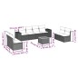 vidaXL Set de sofás de jardín 9 pzas con cojines ratán sintético beige vidaXL Set de sofás de jardín 9 pzas con cojines ratán sintético beige