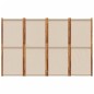 vidaXL Biombo divisor de 4 paneles gris taupe 280x180 cm vidaXL Biombo divisor de 4 paneles gris taupe 280x180 cm
