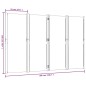 vidaXL Biombo divisor de 4 paneles gris taupe 280x180 cm vidaXL Biombo divisor de 4 paneles gris taupe 280x180 cm