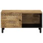 vidaXL Mesa de centro de madera maciza de mango 80x50x40 cm vidaXL Mesa de centro de madera maciza de mango 80x50x40 cm