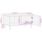 vidaXL Mesa de centro de madera maciza de mango 80x50x40 cm vidaXL Mesa de centro de madera maciza de mango 80x50x40 cm