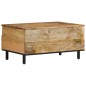 vidaXL Mesa de centro de madera maciza mango 80x54x40 cm vidaXL Mesa de centro de madera maciza mango 80x54x40 cm
