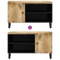 vidaXL Mueble de TV madera maciza de mango 80x31x46 cm vidaXL Mueble de TV madera maciza de mango 80x31x46 cm