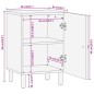 vidaXL Mueble de baño madera maciza de mango 38x33x58 cm vidaXL Mueble de baño madera maciza de mango 38x33x58 cm