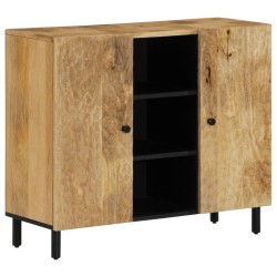 vidaXL Armario auxiliar madera maciza de mango 90x33x75 cm