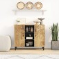 vidaXL Armario auxiliar madera maciza de mango 90x33x75 cm vidaXL Armario auxiliar madera maciza de mango 90x33x75 cm