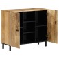 vidaXL Armario auxiliar madera maciza de mango 90x33x75 cm vidaXL Armario auxiliar madera maciza de mango 90x33x75 cm