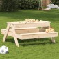 vidaXL Mesa de pícnic con arenero para niños madera maciza de pino vidaXL Mesa de pícnic con arenero para niños madera maciza de pino