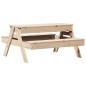 vidaXL Mesa de pícnic con arenero para niños madera maciza de pino vidaXL Mesa de pícnic con arenero para niños madera maciza de pino